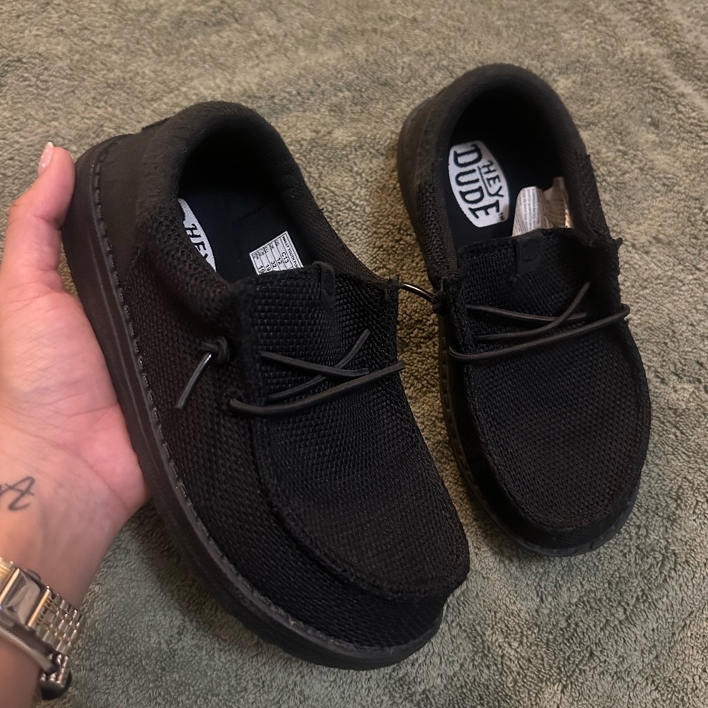 Hey Dude Black Slip-On Shoes